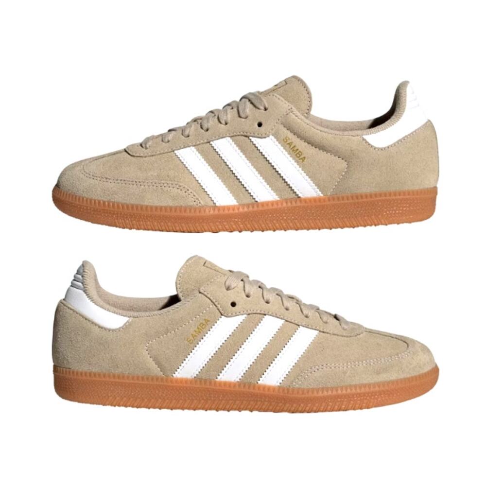 Adidas Samba OG Shoes Khaki Three Cloud White Gum Size 9.5